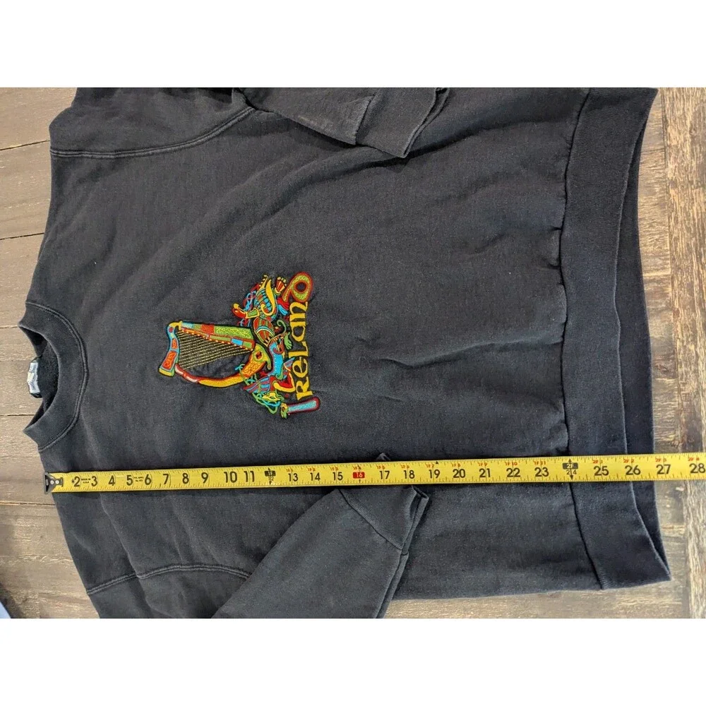 Vintage Blarney Woollen Mills Black Ireland Sweatshirt XL